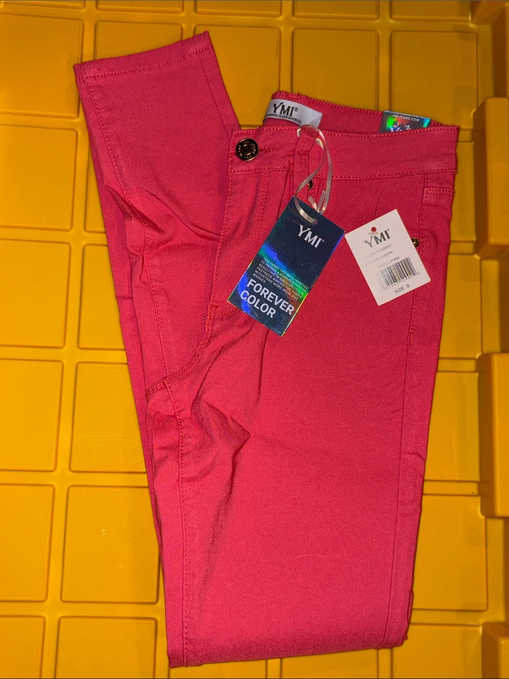 YMI Women's Hot Pink Skinny Jeans
